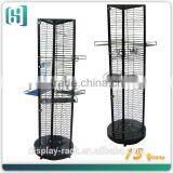 Metal 3 Sided Rotating Spinning Hook Point of Sale Display Stand Turkey HSX-S0115