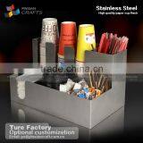 Custom-made Disassembly Acrylic Coffee Cup/ Lid /straw/sugar Ball/stir/napkin Paper Towel Dispenser Coffee Condiment Organizer thumbnail-2