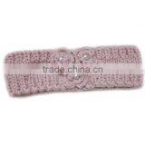Baby Flower Pearls Crochet Knit Headwraps FCK-102540600-C thumbnail-1