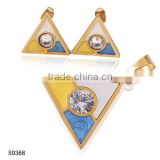 Wholesale Triangle Perfect Design Artificial Jewelry Sets