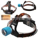 Dual Light Source LED Headlamp Rotating The Focusing Fishing Headlights With 2 x 18650 Li-ion Rechargeable Batteries+1 x Charger thumbnail-2