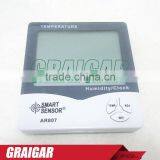 Smart Sensor AR807 LCD Digital Hygrometer Thermometer Wet and Dry Thermometer Meter With Calendar & Clock Alarm thumbnail-2