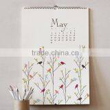 Sprial Binding Paper Wall Calendar/Wholesale Custom Calendar Printing thumbnail-2