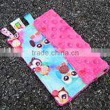 2016 Winter New Style Digital Print Owl Pattern Polyester Drool Pad thumbnail-1