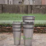 Water Proof Conical Painted Color Glass Reinforced Composite Urn thumbnail-2