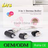 Titanium Micro Needle Roller 180/600/1200 Needles Best Skin DermaRoller for Body and Face 3 In 1 Kit Derma Roller thumbnail-1