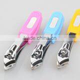 Hot Sale Colorful Cute Plastic Long Handle Nail Clipper thumbnail-1