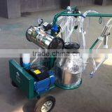 Moveable Vacuum Double Tanks Milking Machine thumbnail-1
