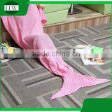 Christmas Gift Super Soft Fibers Warm Baby Kids Children Crochet Blanket Mermaid thumbnail-4