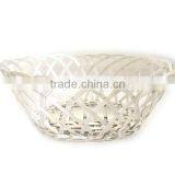Hand Woven Kitchen Table Bread Fruit Aluminium Basket thumbnail-1