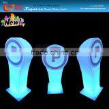 Solar Led pe Plastic Road Sign/outdoor Sign/led Color Change Road Sign thumbnail-5