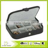 New Products!!!Black Leatherette Fabric STORE MORE Cufflink Box thumbnail-1