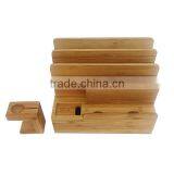 OEM Mobile Phone Stand,multi-function Bamboo Bracket Wholesale thumbnail-5