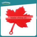 Toprank Multifunctional Maple Leaves Shaped Easy Cleaning Kitchen Dish Brush Fruit Scrubber Soft Silicone Potato Vegetable Brush thumbnail-3