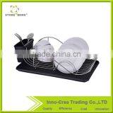 Simple Black Metal Kitchen Dish Drying Rack thumbnail-1