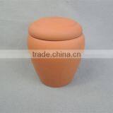 Chinese Funeral Supplier Ceramic Antique Cremation Urn for Ashes thumbnail-1