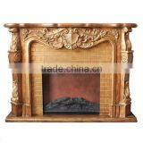 Living Room Furniture Fireplace With Wall Mirror For Interior Decoration
