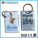 Silicone QR Code Printing Pet Tag, Various Shape Dog Tag, Pet Cat Collar thumbnail-2
