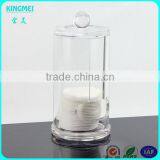 Red Acrylic New Product Round Swab Box,toothpick Box With Lid thumbnail-4