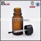 New Design Unique 5ml 10ml 15ml 20ml 50ml Amber Blue Glass Bottle Empty Nail Polish Bottle With Cap and Brush thumbnail-2
