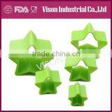 Food Safety Plastic 5 Pieces Heart Shape Cookie Cutter thumbnail-4