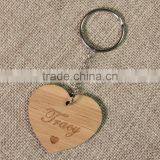 Custom Bamboo Wood Laser Engraved Keyring With Logo thumbnail-4