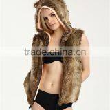 Custom Latest Design Winter Sexy Women Faux Fur Coat thumbnail-3