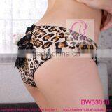 Hot Sex Woman Pictures of New Fashion Sex Stock Products Leopard Printing Underwear With Lace and Bow Back in Apparels thumbnail-3