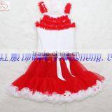 Newest Design Chiffon Nylon Tutu Skirt Full Fluffy Pettiskirt Set for Babay thumbnail-2
