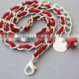 Suede Leather Velvet Leather Woven With Chain Long Wrap Bracelet Jewelry 2014 Fashion Leather Fashion Chain Jewelry thumbnail-1