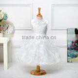 MGOO High Quality Elegant Red Christmas Dress For Girl Autumn Sleeveless Ball Gown For Infant 5620 thumbnail-2