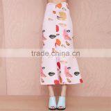 MGOO High Quality Wholesale Women Long Skirts With Block Print Midi High Waist Skirts 15146A360 thumbnail-3