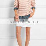 Ladies Long Sleeve Wholesale Striped T-shirt thumbnail-3