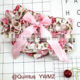 Ruffle Shorts for Baby Girl Pink Flowers Bloomer Newborn Baby Clothes China Supplier thumbnail-1