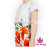 HYB141 Lovebaby Wholesale Large Floral Print Romper With Lace Hot Summer Baby Halter Rompers 0-6 Years Old Funny Baby Rompers thumbnail-5