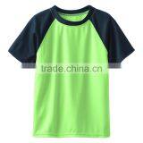Bulk New Model Fashion Custom Kids Raglan Sleeve Sport Dry Fit Polyester t Shirt thumbnail-2