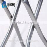 LS-9008A Hot Sale Top Quality Steel Pipe Cheap PU Folding Stool Leather Event Chair Wholesale Metal Folding Chair thumbnail-3