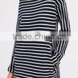 Runwaylover EY2370B Long Style 2017 Ladies Fashion Stripe Loose Blouse thumbnail-3