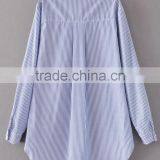 Runwaylover EY2369B 2017 Women Fashion Embroidery Stripe Blouse thumbnail-5