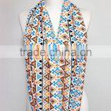 Inca Maya Aztec Indian Tribal Pattern Infinity Scarf, Ikat Circle Scarf, Scarves, Spring - Fall - Winter - Summer Fashion thumbnail-3