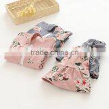 Spring Casual Style Full Flower Printing Cotton Girls Clothing Sets thumbnail-2
