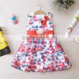 New Flower Printing Vest Dress Wholesale Children Girl Princess Dress thumbnail-3