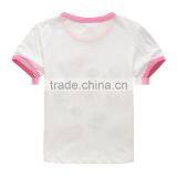 Wholesale Summer Cotton Priting Kids Girl Short Sleeve t Shirts thumbnail-2