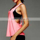 New Design Custom Polyester Light Color Workout Lady Yoga Tank Tops thumbnail-2