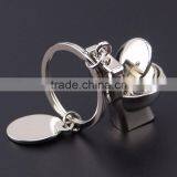 Top Quanlity Accessory Keyring Golden NEW Keyfob Funny 3D Toilet Keychain thumbnail-3