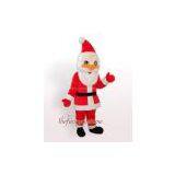 Fur Red Santa Mascot Costume Christmas Party Dress