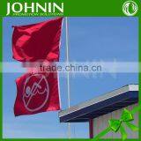 Flying Polyester Factory Promotion Big Red Warning Custom Made Flag thumbnail-2