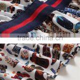 Wholesale Women Short Sleeve Digital Printed Elegant Slim Midi Dress Ladies Casual Chiffon Dresses thumbnail-6