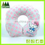 Inflatable Travel Pillow Velvet PVC U-shape Inflatable Neck Pillow thumbnail-2