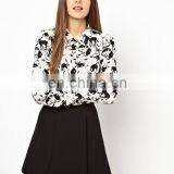 Wholesale Fashion Design Office Lady Blouse Factory Directly Sell Office Wear Blouse Ladies thumbnail-1